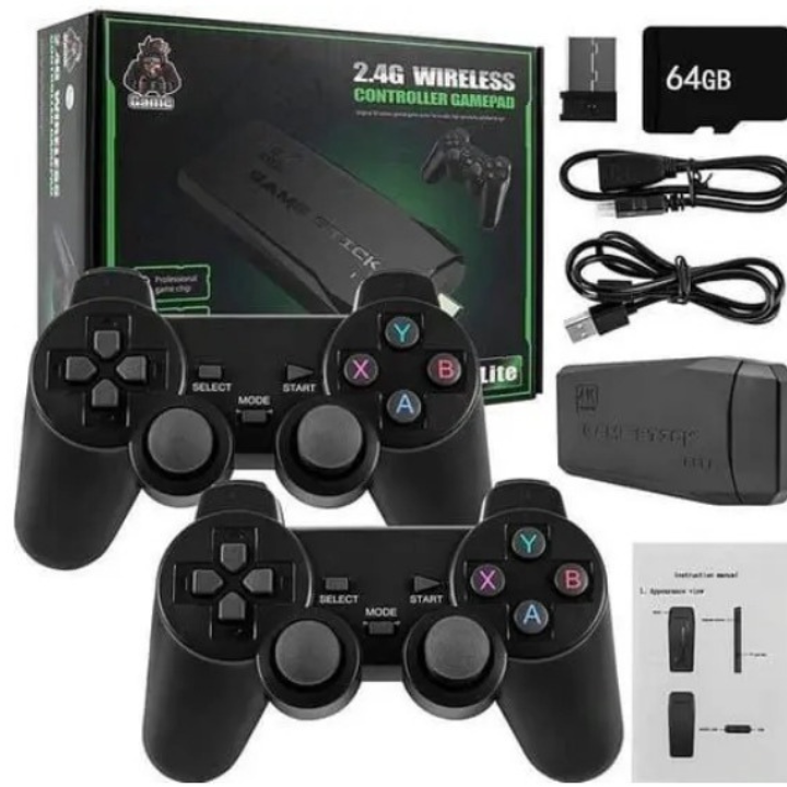 Video Game Retro Stick 20mil Jogos 2 Controles Sem Fio  - M8 64G consola de jogos