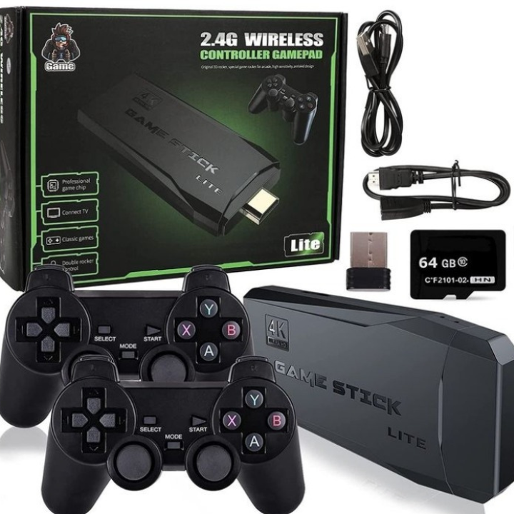 Video Game Retro Stick 20mil Jogos 2 Controles Sem Fio  - M8 64G consola de jogos