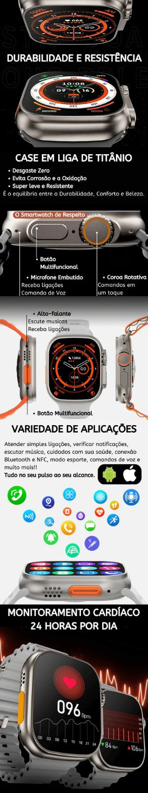 Rélogio  SmartWatch - Serie 9 Pro + COMPRE 1 LEVE 2 +  BRINDES EXCLUSIVOS